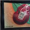 Image 2 : "ROCHER" LARGE FRAMED VINTAGE FRENCH LIQUOR POSTER, 69'' X 54''