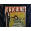 Image 2 : "UNIQUINA" LARGE FRAMED VINTAGE FRENCH  LIQUOR POSTER, 67'' X 52''