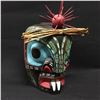 Image 1 : HAND CARVED AND PAINTED FIRST NATIONS BUMBLEBEE MASK, ARTIST UNKNOWN, 11'' T