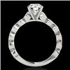 Image 2 : 1.50 CTW H-SI/I Certified Diamond Solitaire Ring 10K White Gold - REF-163N6A - 34880