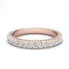 Image 2 : 2.50 CTW VS/SI Diamond Art Deco Eternity Men's Band Size 10 18K Rose Gold - REF-200M2F - 37209