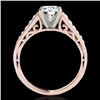 Image 2 : 1.35 CTW H-SI/I Certified Diamond Solitaire Ring 10K Rose Gold - REF-156N4A - 34908