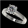 Image 1 : 1.50 CTW Certified H-SI/I Quality Diamond Solitaire Engagement Ring 10K White Gold - REF-339M2F - 33