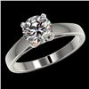 Image 2 : 1.50 CTW Certified H-SI/I Quality Diamond Solitaire Engagement Ring 10K White Gold - REF-339M2F - 33