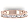 1.25 CTW VS/SI Diamond Art Deco Eternity Band Ring 14K Rose Gold - REF-96M4F - 30322