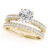 1.16 CTW Certified VS/SI Diamond Solitaire 2Pc Wedding Set Antique 14K Yellow Gold - REF-207Y3X - 31