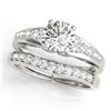 1.75 CTW Certified VS/SI Diamond Solitaire 2Pc Wedding Set 14K White Gold - REF-429A3V - 31721