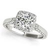 1.35 CTW Certified VS/SI Diamond Solitaire Halo Ring 18K White Gold - REF-223H6M - 26248