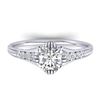 1.25 CTW Certified VS/SI Diamond Solitaire Art Deco Ring 14K White Gold - REF-347A3V - 30522