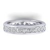 1.33 CTW Certified VS/SI Diamond Eternity Band Men's 14K White Gold - REF-127M6F - 30330
