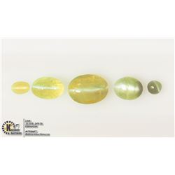 #1-GENUINE CHRYSOBERYL CAT'S EYE GEMSTONES