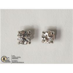 #9-14KT WHITE GOLD WHITE SAPPHIRE STUD