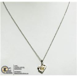 #29-STERLING SILVER CHAIN WITH CAMERA SHAPED