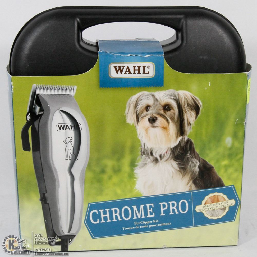 wahl chrome pro pet clipper kit