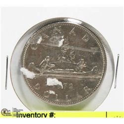 1972 CANADIAN DOLLAR COIN.