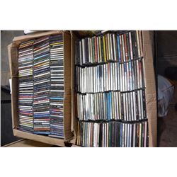 TWO LARGE BOXES OF CDS