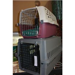 TWO PET CARRIERS