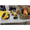 Image 1 : BOX OF DEWALT CORDLESS TOOLS