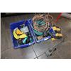 Image 1 : 3 TOTES OF POWER TOOLS AND AIR NAILER