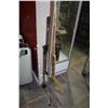 Image 1 : MIC STAND AND WOOD GOALIE STICK