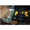 Image 1 : CASED DEWALT CORDLESS DRILL AND FLASHLIGHT AND CATALYTIC COVERTER