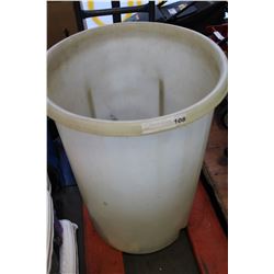 LARGE GARBAGE BIN AND COLEMAN HEATER