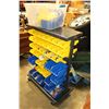 Image 2 : SHOP ORGANIZER RACK WITH BINS