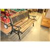 Image 2 : WOOD AND METAL BENCH
