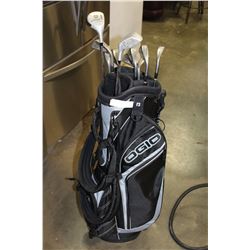 OGIO GOLF BAG WITH CLUBS