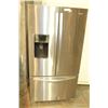 Image 1 : NEW WHIRLPOOL STAINLESS FRENCH DOOR REFRIDGERATOR WITH BOTTOM FREEZER WITH WATER AND ICE, RETAIL $28