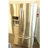 Image 1 : NEW KITCHEN AID STAINLESS FRENCH DOOR REFRIDGERATOR WITH BOTTOM FREEZER WITH WATER AND ICE, RETAIL $