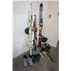 Image 1 : LOT OF SKIS, POLES AND BOOTS