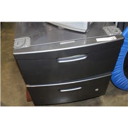 PAIR OF GREY WASHER AND DRYER PEDESTLES