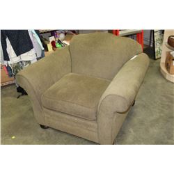 ROLLED ARM UPOLSTERED ARMCHAIR
