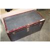 Image 1 : METAL BOUND SHIPPING TRUNK