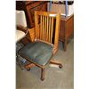 Image 2 : WOOD OFFICE CHAIR AND PAINTED CHAIR