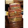 Image 1 : SET OF THREE EASTERN CARVED BOXES