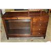 Image 1 : MODERN GLASS DOOR SERVING CABINET