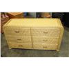 Image 1 : WICKER 6 DRAWER DRESSER