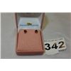 Image 1 : 10KT YELLOW GOLD GENUINE GARNET HEART EARRINGS WITH APPRAISEL $300.00