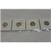 Image 2 : LOT OF FOUR 10 CENT SILVER COINS