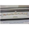Image 2 : STERLING SILVER GENUINE MOTHER OF PEARL BRACELET WITH APPRAISEL $600.00