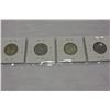 Image 2 : LOT OF FOUR 25 CENT SILVER COINS 50 AND 51 AND 52 AND 53