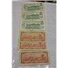 Image 2 : LOT OF SIX CANADIAN BILLS THREE ONE DOLLAR AND THREE TWO DOLLAR