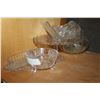 Image 1 : LOT OF CRYSTAL SERVING PIECES AND BUTTER DISH