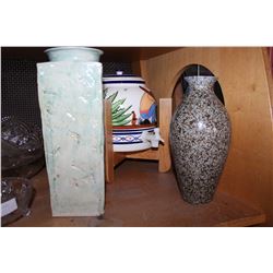 TWO VASES AND WATER DISPENSER