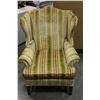 Image 2 : STRIPED WINGBACK CHAIR