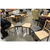 Image 2 : SET OF FIVE PINE DINING CHAIRS