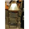 Image 2 : BRASS AND GLASS DISPLAY SHELF