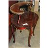 Image 2 : MAHOGANY 2 TIER PARLOUR TABLE